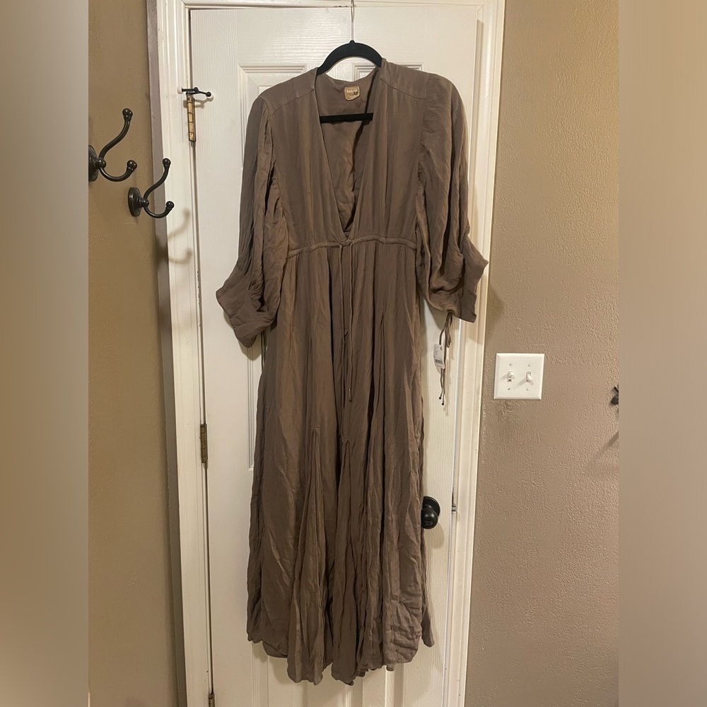 Free People Just Like Paradise Maxi Large Color: Olive Stone NWT - Picture 4 of 6